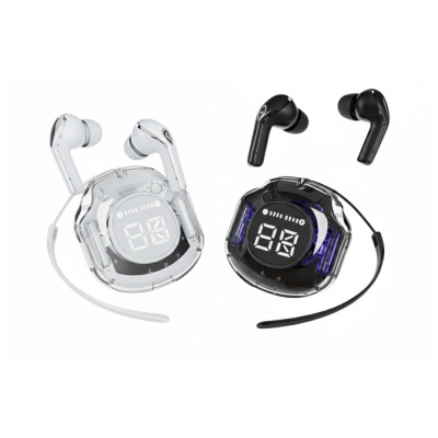 Audifono Bluetooh AIR-39 Diseño Aesthetic Cristal 
