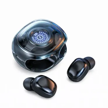  Audífonos inalámbricos marca M26 con tecnología Bluetooth 5.3, diseño de "chupón" miniatura 3