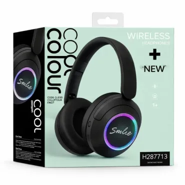 Audifonos bluetooh BT-713 Con Luz RGB y Diseño Peluche miniatura 3