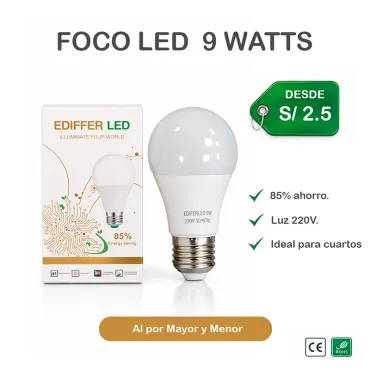 Foco LED 9W Ediffer Ahorrador miniatura 2