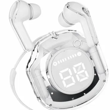 Audifono Bluetooh AIR-39 Diseño Aesthetic Cristal  miniatura 3