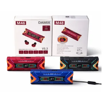 Audífono Gamer M48 Bluetooth 5.3 con Puerto de Carga, HiFi 9D y ENC