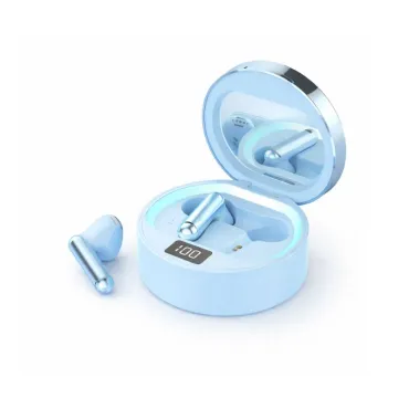 Auriculares Bluetooth AE1 TWS para Dama con Espejo, Luces LED y ANC miniatura 2