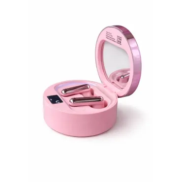 Auriculares Bluetooth AE1 TWS para Dama con Espejo, Luces LED y ANC miniatura 3