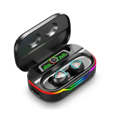Audífonos Bluetooth DX-13 con Pantalla LED, Ranura TF y Estuche Power Bank miniatura 3