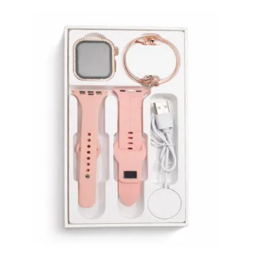 Reloj Inteligente AMC LED Exquisite Bracelet S10 Mini+ Rosa y Plata para Android y iOS miniatura 2