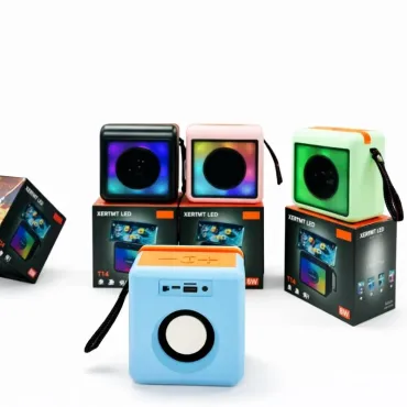 Parlante Portable Bluetooh T14 Con Luces LED miniatura 2