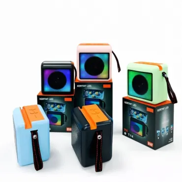 Parlante Portable Bluetooh T14 Con Luces LED miniatura 3