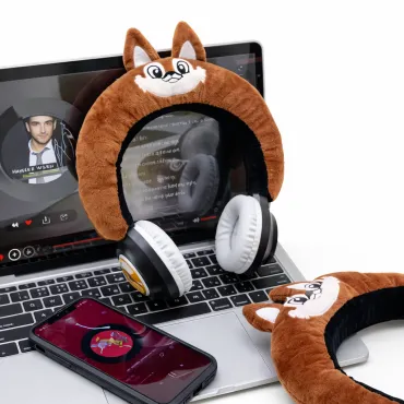  Audífono Kawaii con Forma de Zorro WBK-848 miniatura 2