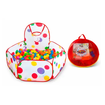 Piscina de Pelotas Infantil Plegable Lunares Multicolor 70 cm – Centro de Juego para Niños miniatura 2