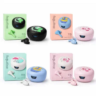 Audífonos Fingertime T15 TWS Bluetooth 5.3 con Pantalla LED y Estuche de Carga miniatura 2
