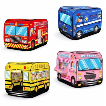 Carpa Infantil Tipo Vehículo Plegable para Niños con Diseño de Bus miniatura 4