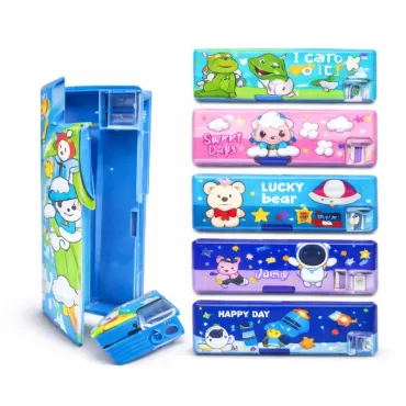 Cartuchera Escolar Kawaii para Niños con Tajador Integrado y Diseños Divertidos miniatura 3