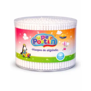 Hisopos Super Petetín 500 Unidades en Pote con Tapa Abre Fácil
