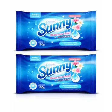 Jabón Sunny 190 g Aroma Floral con Glicerina para Lavado de Ropa miniatura 3