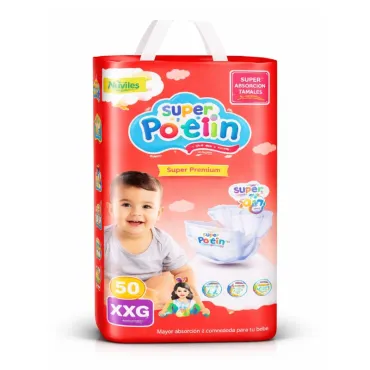 Pañales Súper Petetín XXG Super Premium con Hasta 12 Horas de Protección
