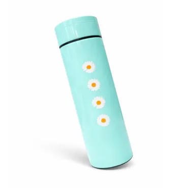 Botella Térmica Portátil con Diseño de Flores Margarita para Café, Té o Agua miniatura 2