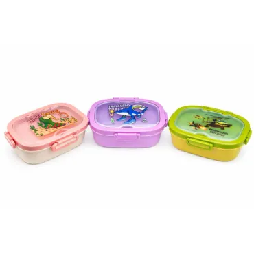 Set de Táper Brainrot B 1.2 Litros con Cuchara 2 en 1 para Lonchera miniatura 3
