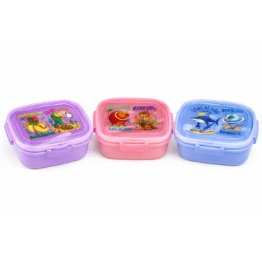 Set de Táper Brainrot C 625 ml con Cuchara 2 en 1 para Lonchera miniatura 3