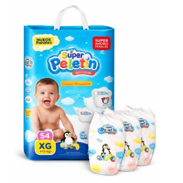 Pañales Super Peletín Súper Premium Talla XG x 54 Unidades miniatura 3