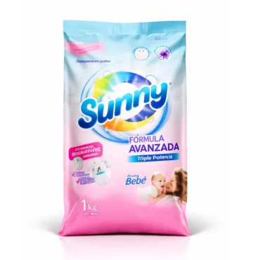 Detergente en Polvo Sunny 1 Kg Aroma Bebé | Fórmula Avanzada