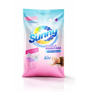 Detergente en Polvo Sunny 5 Kg Aroma Bebé | Fórmula Avanzada