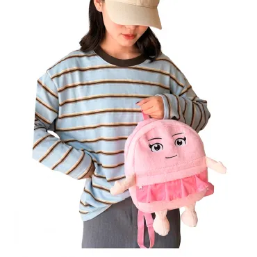 Mochila de Peluche Infantil Tamaño A4 con Diseños de Animales miniatura 4