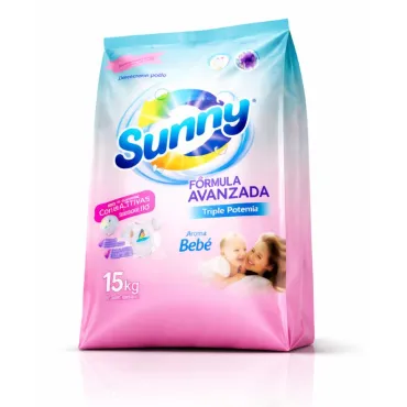 Detergente en Polvo Sunny 15 Kg Aroma Bebé | Fórmula Avanzada miniatura 2