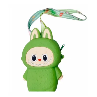 Morral de Silicona Infantil con Correa Ajustable Diseño Labubu