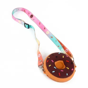 Mini Bolso Porta Monedas Diseño Dinosaurio y Donut