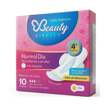 Toallas Higiénicas Beauty Mirella Normal Día x 10 und | Absorción y Suavidad miniatura 2