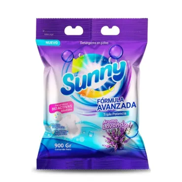 Detergente en Polvo Sunny 900g | Fórmula Avanzada Triple Potencia