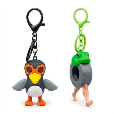Llaveros Brain Rot con Gancho Doble para Mochilas Jumko