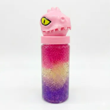 Slime de Dinosaurio Bicolor con Brillo Crystal Mud miniatura 2