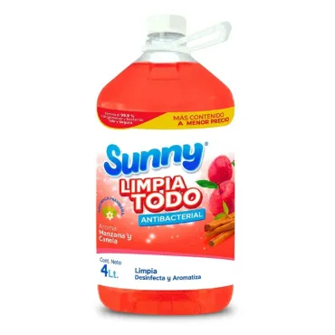 Sunny Limpiatodo Antibacterial 4L | Limpieza y Desinfección al Mejor Precio