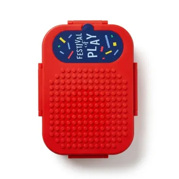 Táper Infantil Diseño de Bloques 625ml - Lonchera Hermética de Plástico Duro miniatura 2