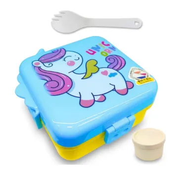 Lonchera de Unicornio 1.2L para Niña | Táper Hermético con Cubiertos