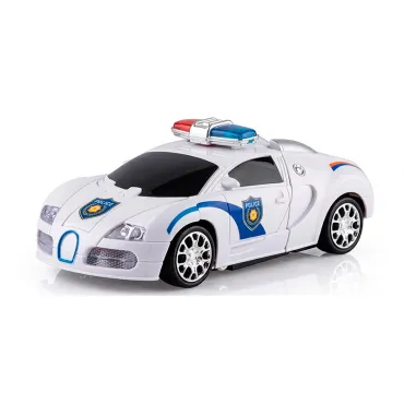 Juguete Carro Transformer Policía 2 en 1 con Luz y Sonido miniatura 2