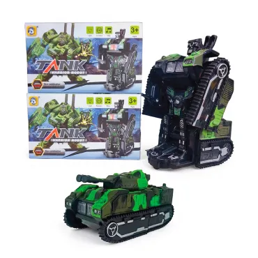 Juguete Tanque Militar Transformer 2 en 1 con Luz y Sonido