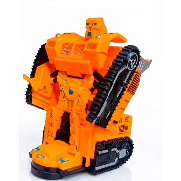 Juguete Excavadora Transformer Maquinaria Pesada con Luz y Sonido miniatura 3