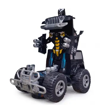 Juguete Carro Transformer Jeep 4x4 Llantón con Luz y Sonido miniatura 2