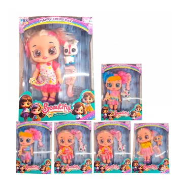 Muñeca Llorona Beautiful con Mascota y Ojos de Vidrio 3D miniatura 2