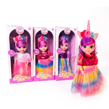 Muñeca Unicornio Musical con Diadema de Luces  miniatura 2