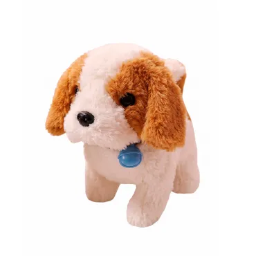 Juguete Peluche Perro Caminador Interactivo con Luz y Sonido