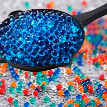 Bolitas de Hidrogel Balines de Agua 7-8mm Bolsa 5000 Und 25gr miniatura 2