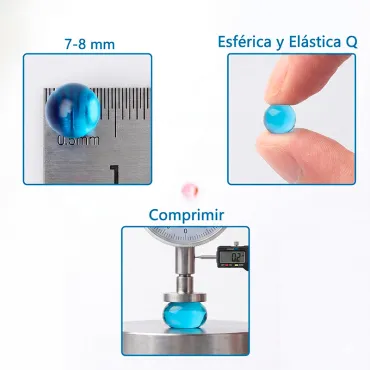 Bolitas de Hidrogel Balines de Agua 7-8mm Bolsa 5000 Und 25gr miniatura 3