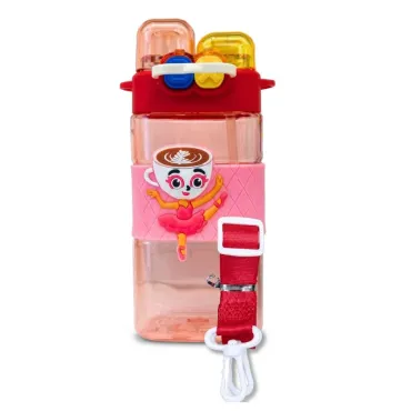 Tomatodo Infantil Square Brainrot 450ml | Doble Pico y Correa miniatura 2