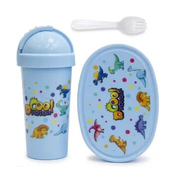 Sets de Almuerzo Escolar Kawaii: Táper + Tomatodo + Cubierto