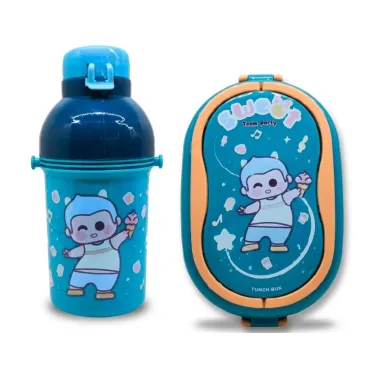 Set de Lonchera Paraíso Kawaii Táper de 900ml con 3 Divisiones y Tomatodo miniatura 3